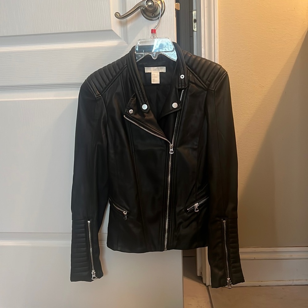 Black Faux Leather Jacket